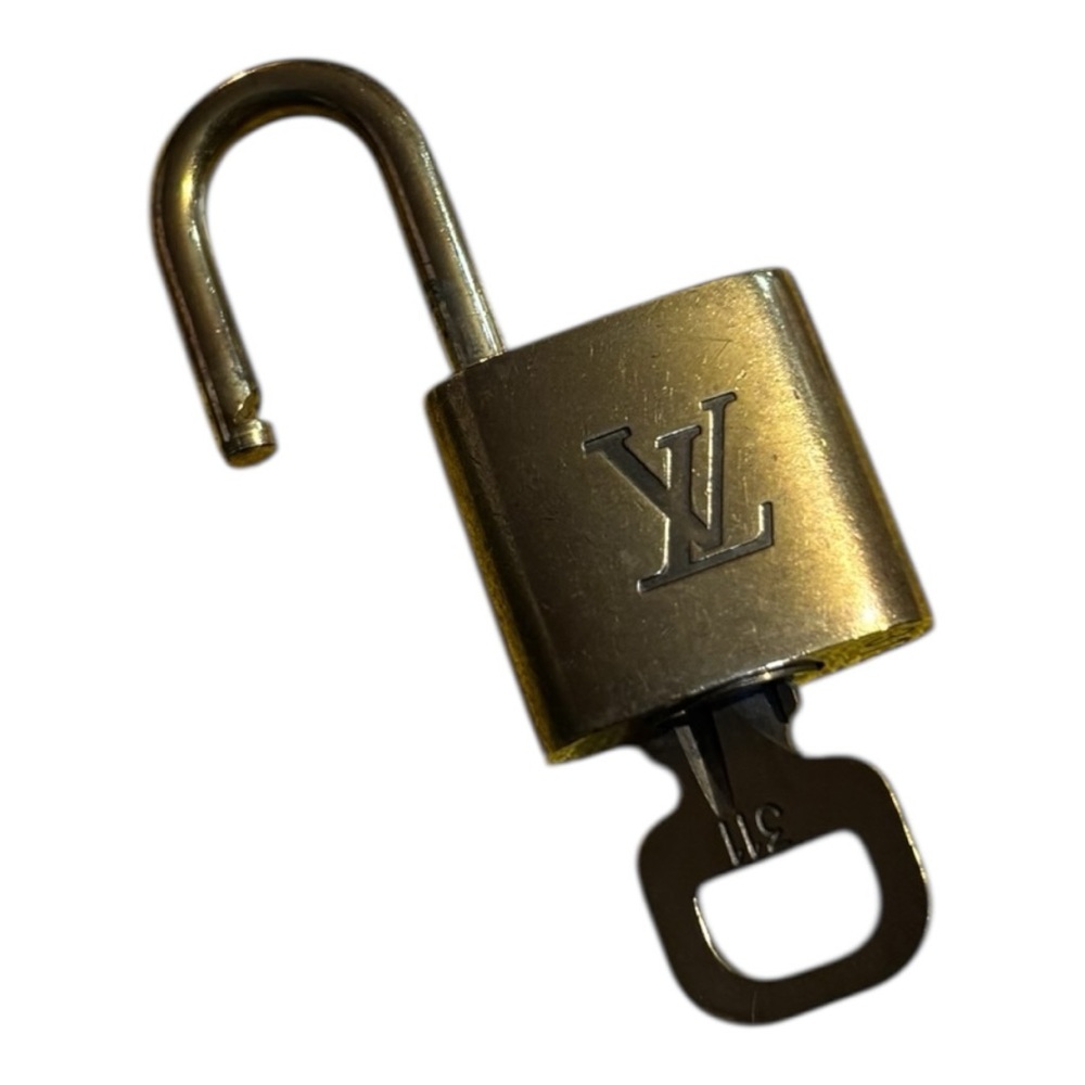 Louis Vuitton Gold Padlock Lock & Key #311